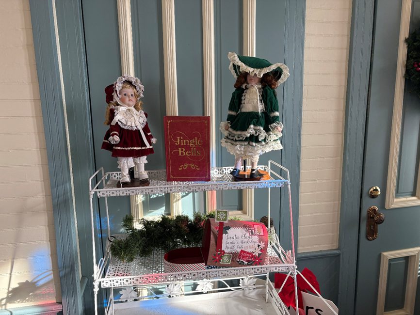 Even Lucy’s dolls get dressed for the Holiday!