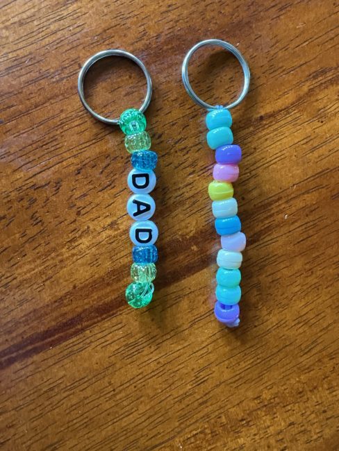 Key chains for dad at our June Open House