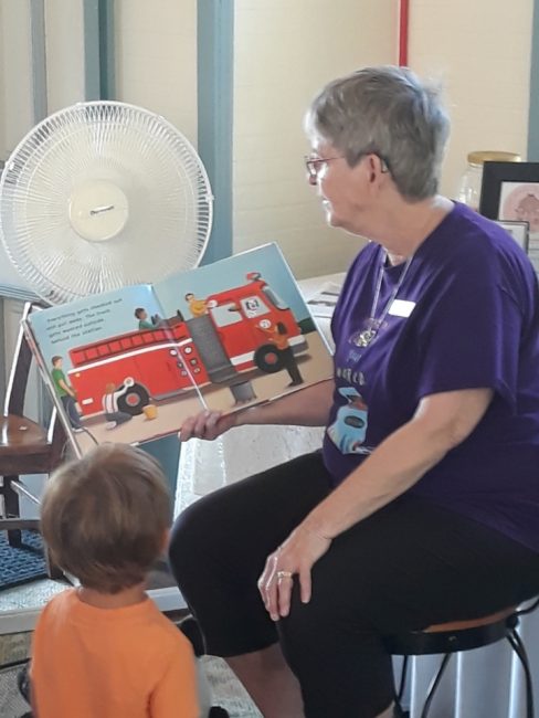 September story time with Hayner Library’s Miss Mary Kay is always special.