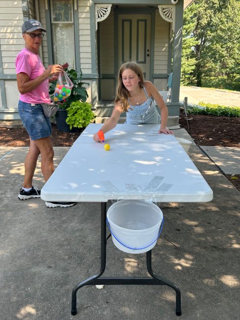 Fun with water was an excellent way to celebrate a hot July open house.